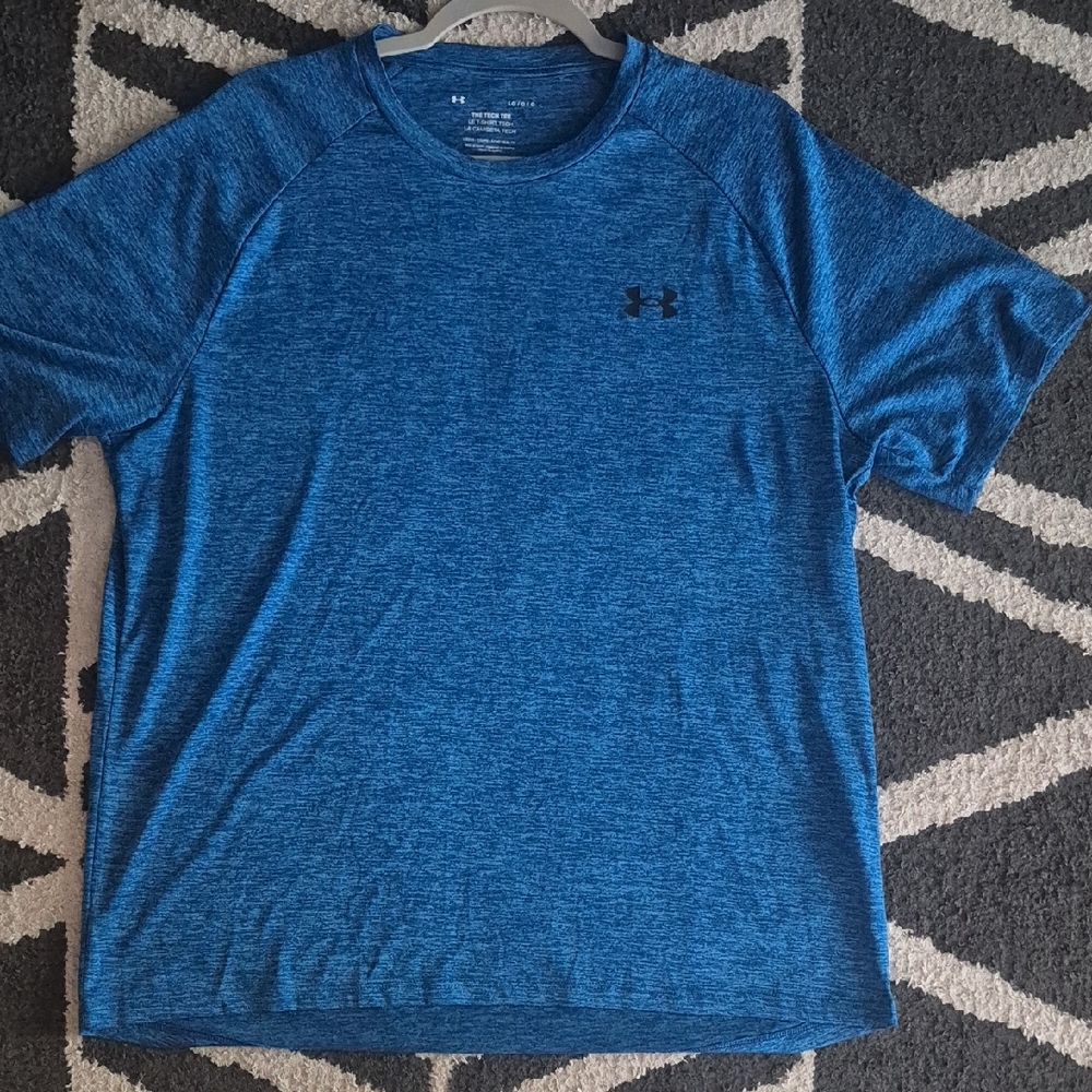 Under Armour Heathered Blue Performance Tee